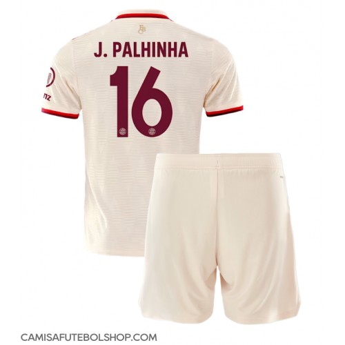 Camisa de time de futebol Bayern Munich Joao Palhinha #16 Replicas 3º Equipamento Infantil 2024-25 Manga Curta (+ Calças curtas)